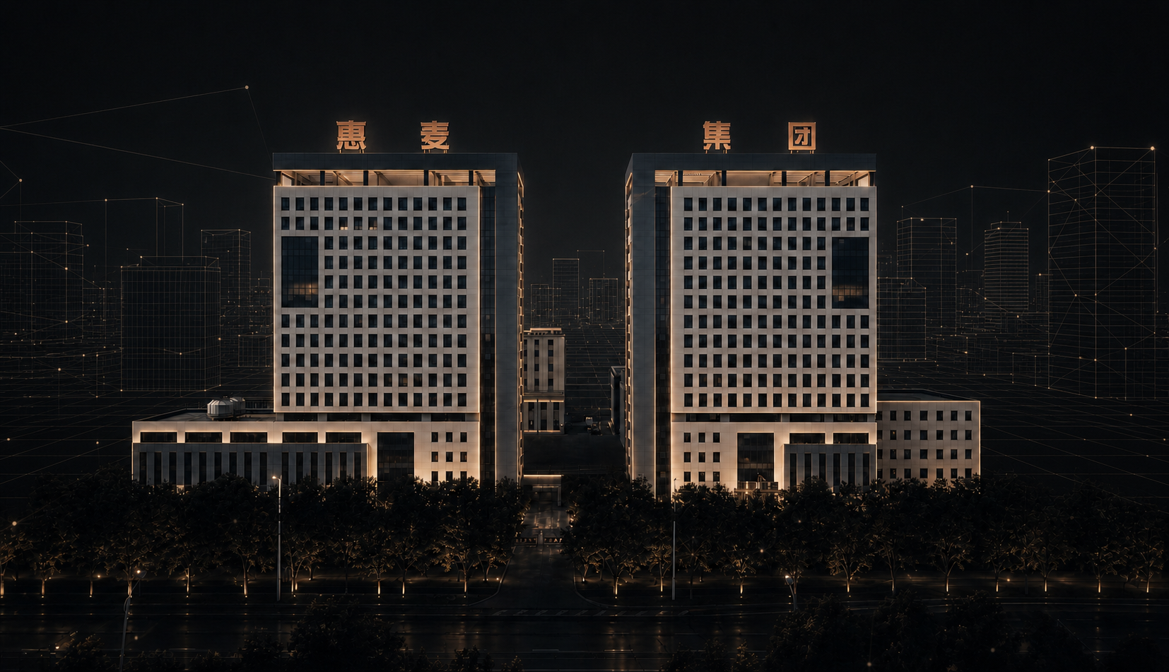 惠麦集团数字孪生建筑